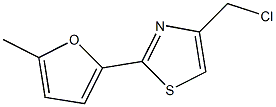 4-(chloromethyl)-2-(5-methyl-2-furyl)-1,3-thiazole Struktur