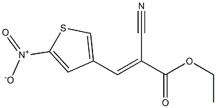 ethyl 2-cyano-3-(5-nitro-3-thienyl)acrylate Struktur