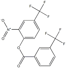 2-nitro-4-(trifluoromethyl)phenyl 3-(trifluoromethyl)benzoate Struktur