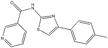 N-[4-(4-methylphenyl)-1,3-thiazol-2-yl]nicotinamide Struktur