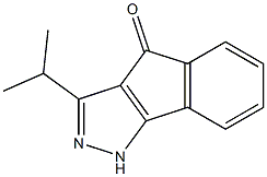 3-isopropylindeno[1,2-c]pyrazol-4(1H)-one Struktur