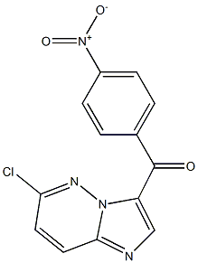 (6-chloroimidazo[1,2-b]pyridazin-3-yl)(4-nitrophenyl)methanone Struktur