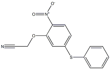 2-[2-nitro-5-(phenylthio)phenoxy]acetonitrile Struktur