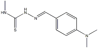 N1-methyl-2-[4-(dimethylamino)benzylidene]hydrazine-1-carbothioamide Struktur