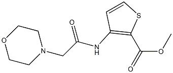 methyl 3-[(2-morpholinoacetyl)amino]thiophene-2-carboxylate Struktur