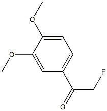 1-(3,4-dimethoxyphenyl)-2-fluoroethan-1-one Struktur