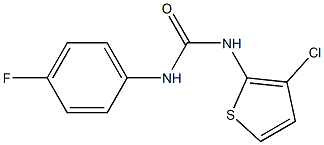 N-(3-chloro-2-thienyl)-N'-(4-fluorophenyl)urea Struktur