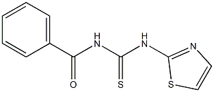 N-benzoyl-N'-(1,3-thiazol-2-yl)thiourea Struktur