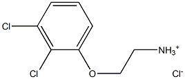 2-(2,3-dichlorophenoxy)-1-ethanaminium chloride Struktur