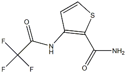 3-[(2,2,2-trifluoroacetyl)amino]thiophene-2-carboxamide Struktur