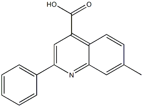 7-methyl-2-phenylquinoline-4-carboxylic acid Struktur