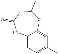 2,8-dimethyl-2,3,4,5-tetrahydro-1,5-benzoxazepin-4-one Struktur