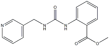 methyl 2-({[(3-pyridinylmethyl)amino]carbonyl}amino)benzenecarboxylate Struktur