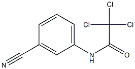 N1-(3-cyanophenyl)-2,2,2-trichloroacetamide Struktur