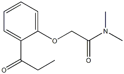 N,N-dimethyl-2-(2-propionylphenoxy)acetamide Struktur