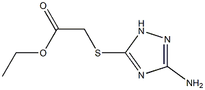 ethyl 2-[(3-amino-1H-1,2,4-triazol-5-yl)sulfanyl]acetate Struktur