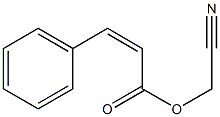 cyanomethyl (Z)-3-phenyl-2-propenoate Struktur