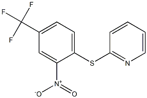 2-{[2-nitro-4-(trifluoromethyl)phenyl]sulfanyl}pyridine Struktur