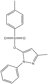 3-methyl-1-phenyl-1H-pyrazol-5-yl 4-methylbenzene-1-sulfonate Struktur