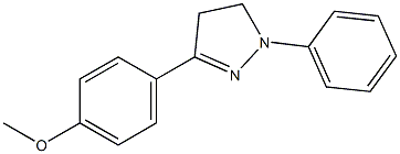 methyl 4-(1-phenyl-4,5-dihydro-1H-pyrazol-3-yl)phenyl ether Struktur