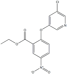 ethyl 2-[(5-chloro-3-pyridyl)oxy]-5-nitrobenzoate Struktur