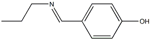 4-[(propylimino)methyl]benzenol Struktur