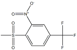 1-(methylsulfonyl)-2-nitro-4-(trifluoromethyl)benzene Struktur