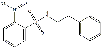 2-nitro-N-phenethylbenzenesulfonamide Struktur