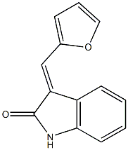 3-(2-furylmethylidene)indolin-2-one Struktur