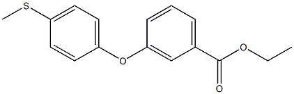 ethyl 3-[4-(methylsulfanyl)phenoxy]benzenecarboxylate Struktur