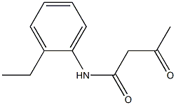 N-(2-ethylphenyl)-3-oxobutanamide Struktur