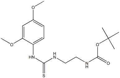 tert-butyl N-(2-{[(2,4-dimethoxyanilino)carbothioyl]amino}ethyl)carbamate Struktur