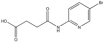 4-[(5-bromo-2-pyridyl)amino]-4-oxobutanoic acid Struktur