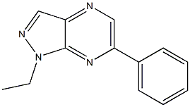 1-ethyl-6-phenyl-1H-pyrazolo[3,4-b]pyrazine Struktur