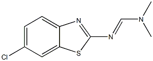 N'-(6-chloro-1,3-benzothiazol-2-yl)-N,N-dimethyliminoformamide Struktur