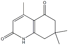 4,7,7-trimethyl-1,2,5,6,7,8-hexahydroquinoline-2,5-dione Struktur