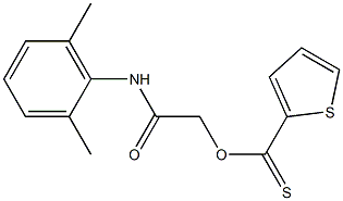 2-(2,6-dimethylanilino)-2-oxoethyl thiophene-2-carbothioate Struktur