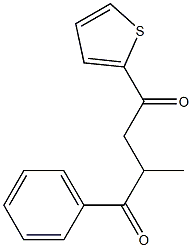 2-methyl-1-phenyl-4-(2-thienyl)butane-1,4-dione Struktur