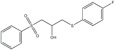 1-[(4-fluorophenyl)sulfanyl]-3-(phenylsulfonyl)-2-propanol Struktur