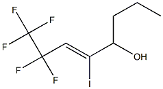 7,7,8,8,8-pentafluoro-5-iodooct-5-en-4-ol Struktur