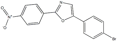 5-(4-bromophenyl)-2-(4-nitrophenyl)-1,3-oxazole Struktur