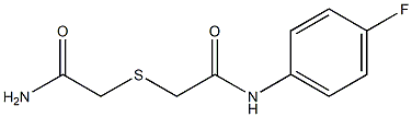 N1-(4-fluorophenyl)-2-[(2-amino-2-oxoethyl)thio]acetamide Struktur