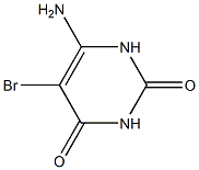 6-amino-5-bromo-1,2,3,4-tetrahydropyrimidine-2,4-dione Struktur