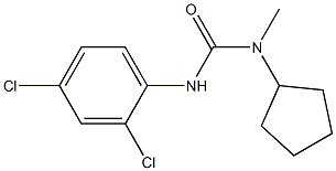 N-cyclopentyl-N'-(2,4-dichlorophenyl)-N-methylurea Struktur