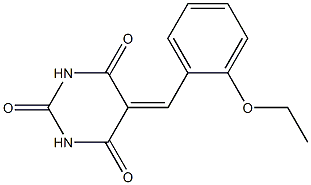 5-(2-ethoxybenzylidene)hexahydropyrimidine-2,4,6-trione Struktur