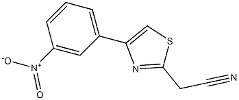 2-[4-(3-nitrophenyl)-1,3-thiazol-2-yl]acetonitrile Struktur