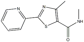 N,4-dimethyl-2-(2-pyridinyl)-1,3-thiazole-5-carboxamide Struktur