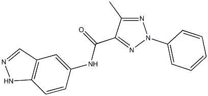 N4-(1H-indazol-5-yl)-5-methyl-2-phenyl-2H-1,2,3-triazole-4-carboxamide Struktur