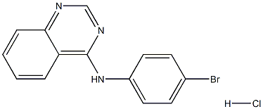 N4-(4-bromophenyl)quinazolin-4-amine hydrochloride Struktur