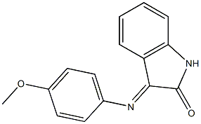 3-[(4-methoxyphenyl)imino]-1H-indol-2-one Struktur